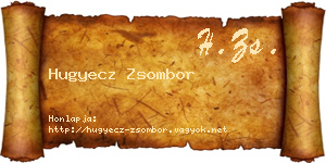 Hugyecz Zsombor névjegykártya