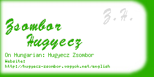 zsombor hugyecz business card